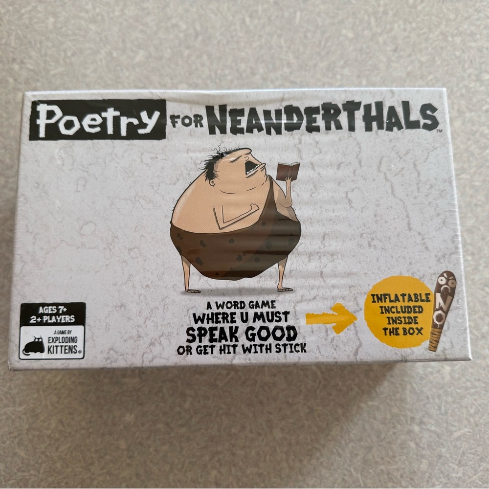 Poetry for Neanderthals Word Game - White Box